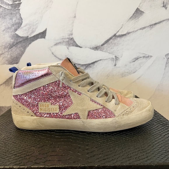 HTF GOLDEN GOOSE Midstar PINK/PURPLE 🦄 37 - Picture 5 of 12